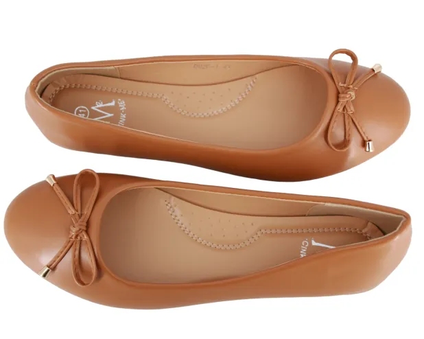 BALERINY SKÓRZANE BUTY DAMSKIE WYGODNE CAMEL KOMFORTOWE ELEGANCKIE